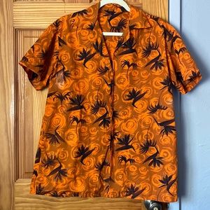 Vintage cotton men’s shirt, pool cover up L/XL